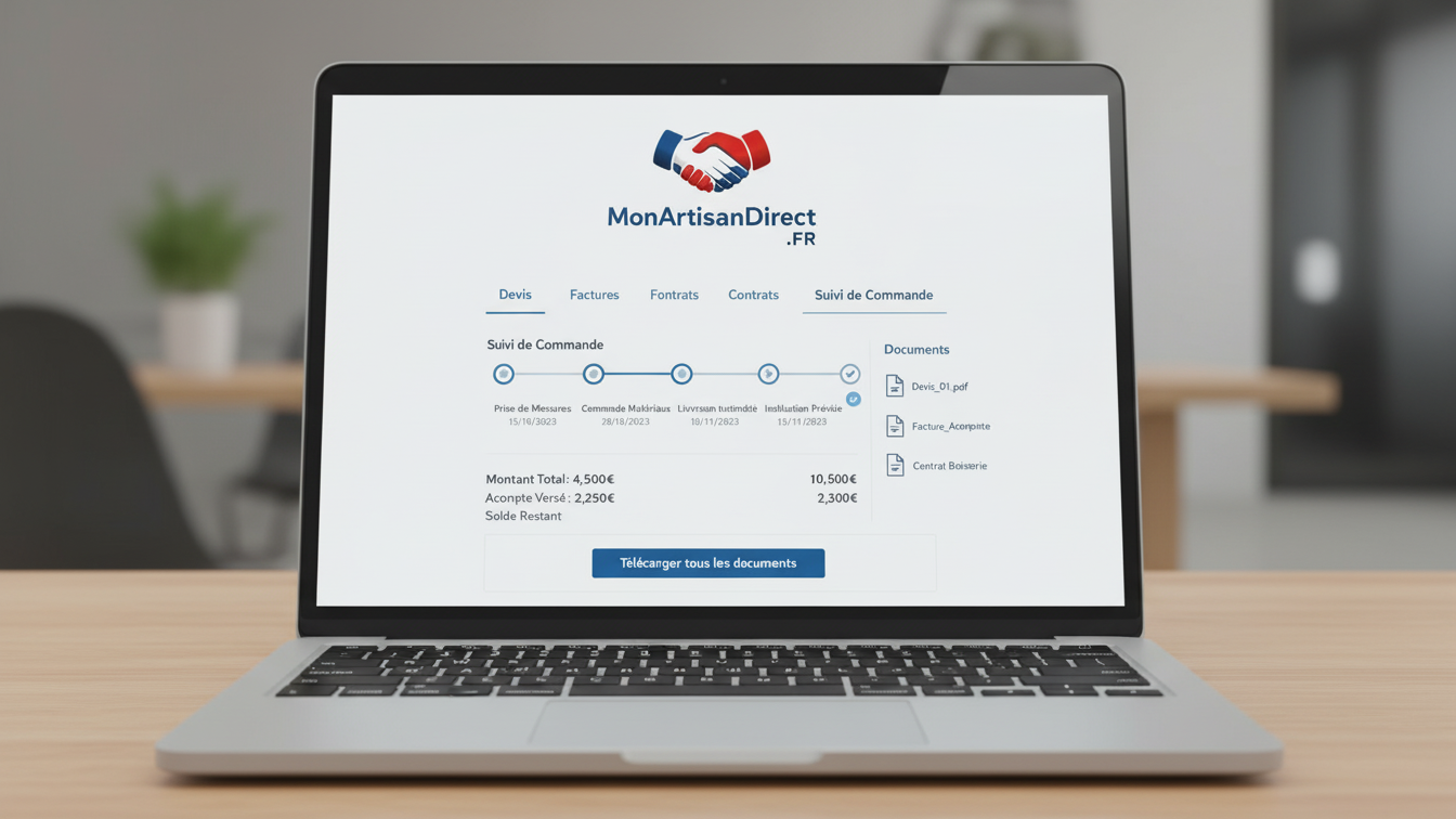 Espace client MonArtisanDirect