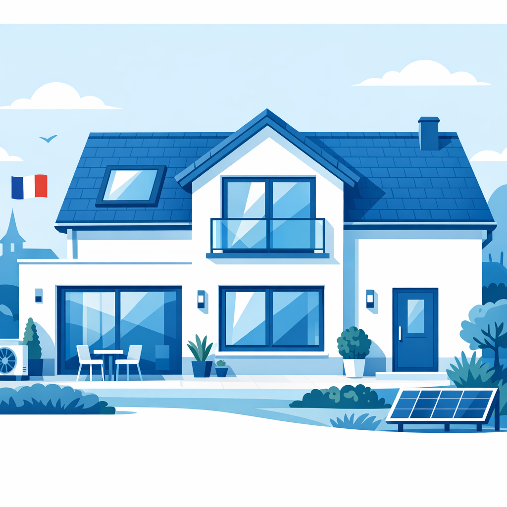 Fenêtres double vitrage performantes installées sur une maison pour réduire les déperditions thermiques
