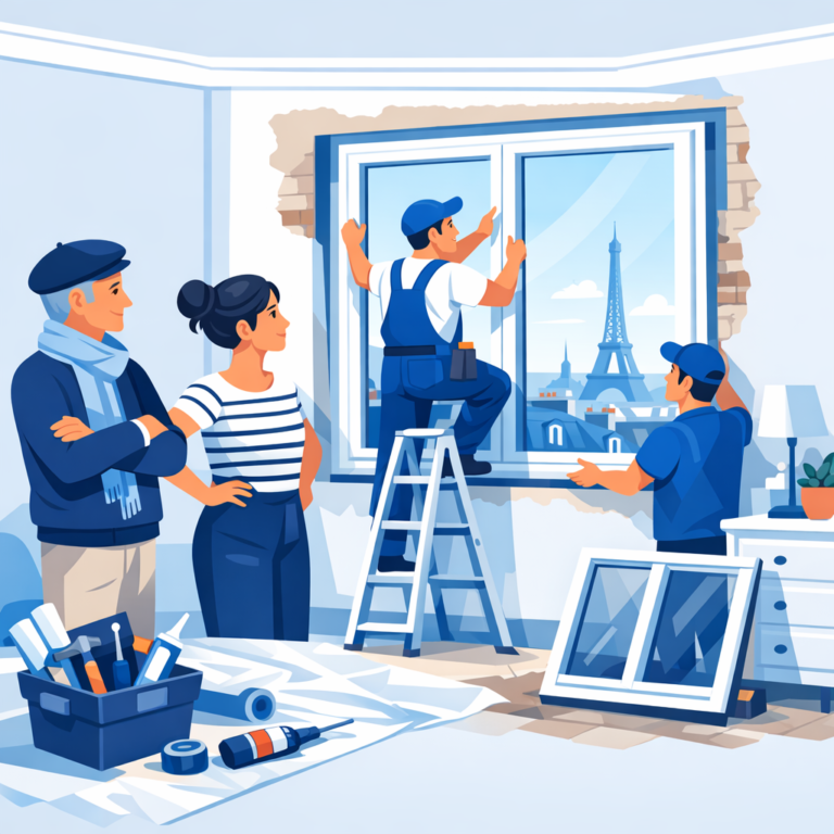 Travaux de remplacement de fenêtres dans un logement en location en France